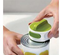 1 pièce Ouvre-boîte manuel multifonction en acier inoxydable, conception rotative économisant la main-d'œuvre, outil double usage pour ouvrir les boîtes et les bouteilles, ustensile de cuisine portabl