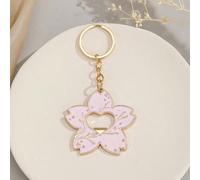 1 pièce Ouvre-bouteille porte-clés avec fleurs de cerisier, pendentif en alliage floral rose brillant et romantique. Outil d'ouvre-bouteille de bière/boisson pour femme Taille Unique,style-2,style-4,s