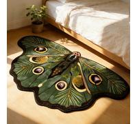 1 pièce Paillasson en forme de papillon vintage - Doux et absorbant, article à la mode pour le printemps/été, convient pour le jeu, l'entrée, l'utilisation intérieure - Paillasson asymétrique pour le 