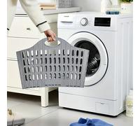 1 pièce Panier à linge pliable moderne - Boîte de rangement de vêtements portable à compartiments multiples montée au mur, design carré en polypropylène durable, convient pour l'organisation de la mai