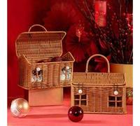 1 pièce Panier cadeau en forme de maison, grande capacité, boîte de rangement portable, décoration d'intérieur créative. Idéal pour les anniversaires, les mariages, la décoration de la maison, les acc