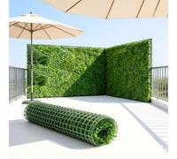 1 pièce Panneau de lierre toujours vert artificiel, haie en plastique vert foncé, verdure artificielle. Convient pour les écrans de confidentialité intérieurs/extérieurs, la décoration de mariage/mais