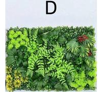 1 pièce Panneau mural de plante artificielle, panneau de haie de buis, barrière de confidentialité en fausse herbe, décoration de jardin d'intérieur/extérieur, mur de fond vert 1 pièce - Type C (60 x 