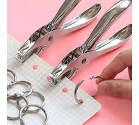 1 pièce Perforatrice ronde de 3 mm/6 mm, mini perforatrice portable pour papier et cartes, machine de perforation manuelle pour reliure à feuilles mobiles, rentrée scolaire 3mm,6mmAcier inoxydable