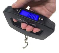 1 pièce Pèse-bagage numérique portable 110 lb/50 kg, balance électronique avec écran LCD rétroéclairé, accessoire de voyage, cadeau de Noël/Thanksgiving/Nouvel An corde,crochetABS