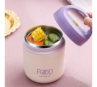 1 pièce Petite bouteille isolée en acier inoxydable, boîte à déjeuner, récipient à soupe, cuisine, cadeau de Noël Taille UniqueBlocs de couleur,LettresAcier inoxydable