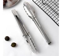 1 pièce Petite pince alimentaire en acier inoxydable de 9 pouces, pince alimentaire de cuisine résistante à la chaleur, pince à steak pour barbecue, pince à buffet et à pâtisserie Taille UniqueAcier i
