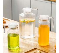 1 pièce Pichet à eau froide avec couvercle/Pichet à jus de grande capacité 0,8L,1,1L,2LUnicolorePC