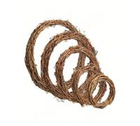 1 pièce pièce Anneau de couronne en osier naturel DIY, anneau de vigne fait main, convient pour la décoration DIY de la Saint-Valentin, Pâques, Halloween, mariage, décoration de fête, couronne, anneau