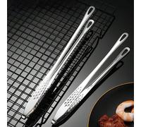 1 pièce Pince/Pinces à nourriture en acier inoxydable, multifonction pour la cuisine, la maison, le self-service, l'hôtel, le barbecue L,M,S,Or-LAcier inoxydable