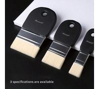 1 pièce Pinceau à cheveux en nylon, pinceau plat, pinceau pour peinture, pinceau pour peinture à l'eau, à la poudre, à l'aquarelle, à l'huile, à l'acrylique et pour peinture murale. Outil pour peintur