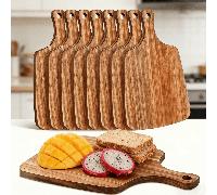1 pièce Planche à découper en bois, planche à découper de cuisine extra épaisse et durable, planche à fromage, planche à charcuterie, plateau en bois pour légumes, fruits, steak, pain, viande, design 