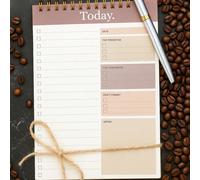 1 pièce Planificateur quotidien pour 365 jours, carnet organisateur de liste de tâches B5 non daté avec cases à cocher pour les tâches, les priorités & les notes, bloc-notes d'emploi du temps de burea