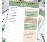 1 pièce Planificateur quotidien pour 365 jours, carnet organisateur de liste de tâches B5 non daté avec cases à cocher pour les tâches, les priorités et les notes, bloc-notes d'emploi du temps de bure
