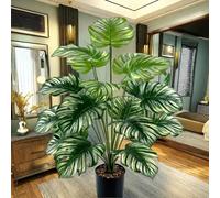 1 pièce Plante artificielle Monstera élégante de 60cm-125cm de hauteur - Parfaite pour la décoration de la maison et du bureau (sans pot), anniversaire et fêtes (Noël, Pâques, Thanksgiving) - Utilisat