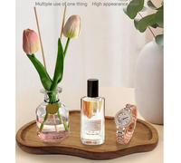 1 pièce Plateau en forme d'arachide en bois, petit plateau de vanité de salle de bain, plateau d'évier, plateau décoratif de vanité de cuisine, porte-savon - Plateau en bois de haute qualité, convient