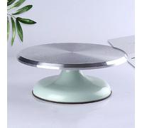 1 pièce Plateau tournant à gâteau en alliage d'aluminium de 10 pouces, support rotatif antidérapant pour desserts, convient pour les outils de décoration de gâteaux, les ustensiles de cuisine, les acc