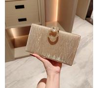 1 pièce Pochette boîte scintillante, sac de soirée métallique pailleté de luxe, sac à main de femme avec décoration de strass, convient pour les événements formels, mariage, rendez-vous, rassemblement