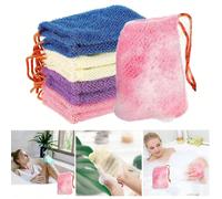 1 pièce Pochette de savon, sacs de savon en barre, sacs à filet exfoliant, sacs à mailles de savon pour porte-savon de douche, filet à mousse à bulles, poche de savon pour femmes, hommes, décoration d