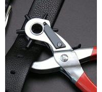 1 pièce Poinçon rouge, 1 pièce Poinçon 6 trous, Poinçon de trou de ceinture, Poinçon/Poinçon rond, Cadeau d'Halloween, Cadeau de Noël Taille Unique,1 pince perforatrice pour cuir à 6 trous,1 tournevis