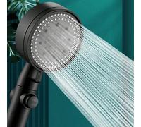 1 pièce Pomme de douche haute pression, douchette multifonctionnelle avec 5 modes, tête de douche à jet hydro réglable à 360°, amovible avec interrupteur pause, filtre tout-en-un 9,62*3,54 pouces, acc