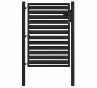 （1 pièce） Portail de jardin verrouillable noir 100 x 120 cm aluminium,13.8 kg - Portillon hfw234882