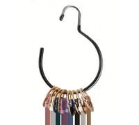 1 pièce Porte-ceinture, porte-foulard, porte-cravate, organisateur de ceinture pour femme, en noir et blanc, support de rangement pour accessoires Taille UniqueAcier au carbone