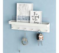 1 pièce Porte-clés mural à 6 crochets, design à double direction, installation facile pour les clés et le courrier. Convient pour l'entrée, le couloir, le bureau et d'autres endroits, design de surfac