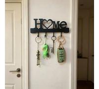 1 pièce Porte-clés mural pour l'entrée, étagère de rangement avec crochets, sans perçage requis, support adhésif pour le salon, décoration de la maison, étagère flottante élégante, organisateur de des