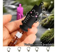 1 pièce Porte-clés ouvre-ampoule en forme de seringue, porte-clés ouvre-bouchon de bouteille, coupe-caoutchouc, outil auxiliaire d'ouverture de flacon de médicament, convient aux infirmières et aux mé