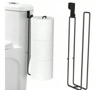 1 pièce Porte-papier toilette sans perçage, Porte-serviette/papier hygiénique en fer pour salle de bain, Porte-serviette, Pas besoin de percer le mur, Convient pour l'organisation de la cuisine et de 