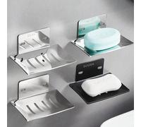 1 pièce Porte-savon de douche en acier inoxydable anti-rouille, style campagnard monté au mur, porte-éponge de cuisine, décoration de salle de bain à la maison, convient pour la décoration d'automne e