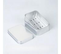 1 pièce Porte-savon en aluminium à 3 niveaux avec égouttoir, support de savon pour hôtel/dortoir/salle de bain 1 PC standard,2 pièces (standard)UnicoloreAluminium
