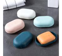 1 pièce Porte-savon imperméable, boîte de rangement de savon de style nordique pour salle de bain, étui à savon minimaliste, convient pour les voyages rose,Blanc,bleu clair,bleu foncé,Couleur aléatoir