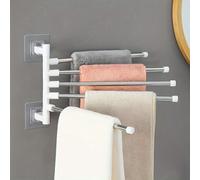1 pièce Porte-serviettes de salle de bain rotatif, support mural rotatif en acier inoxydable sans perçage pour évier, porte-serviettes de cuisine pour torchons Taille Unique,8 coups,7 coups,2 temps,6