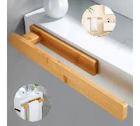 1 pièce Porte-serviettes en bambou, support de serviette mural, convient pour les serviettes de bain et les essuie-mains 33*18cmBambou