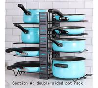 1 Pièce Porte-ustensiles De Cuisine En Métal Noir Moderne Et Simple Pour Le Comptoir De Cuisine Réglable Pour Plusieurs Ustensiles De Cuisine Tels Que Planche À Découper, Couvercle, Casseroles, Etc. L