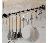 1 pièce Porte-ustensiles mural de cuisine, crochet mural multifonctionnel sans perçage, organisateur de rangement à domicile pour ustensiles de cuisine, articles de cuisine, accessoires de cuisine, ou