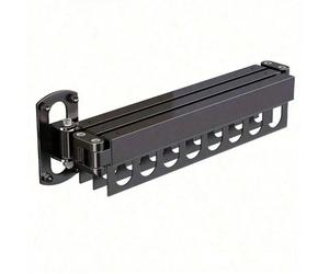 1 pièce Porte-vêtements pliable en acier inoxydable avec finition polie - Séchoir mural pour balcon, rangement de linge intérieur, cintre de vêtements gain de place, organisateur de vêtements compact