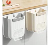 1 pièce Poubelle pliante pour porte d'armoire de cuisine, bac à déchets alimentaires, convient pour la salle de bain, le salon et la chambre à coucher en tant que corbeille à papier, grande capacité B