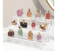 1 pièce Présentoir transparent polyvalent - Étagère de rangement transparente à 1-5 niveaux, convient pour ranger les parfums, les cosmétiques, les petits gâteaux, l'artisanat, les figurines d'anime e