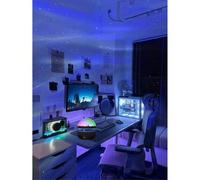 1 pièce Projecteur de lumière LED Ciel étoilé Aurora, Veilleuse galaxie multicolore avec télécommande, Lampe d'ambiance romantique pour le plafond de la chambre, Convient pour le home cinéma, le campi