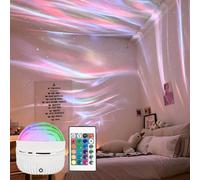 1 pièce Projecteur LED Aurora, Lampe d'ambiance ciel étoilé, Motifs multicolores, Certains avec télécommande, Projecteur ciel étoilé galaxie, Projecteur veilleuse de chambre, Home cinéma, Plafond, Déc