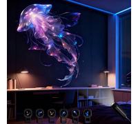 1 pièce Projecteur LED portable USB, motifs océaniques et naturels (baleine, papillon, méduse, étoile de mer) - Veilleuse de chevet basse tension, éclairage mural/plafond, matériau sans plastique, cad