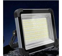1 pièce Projecteur solaire à haute luminosité 288 LED avec support pliable, lampe de travail extérieure pour camping, étal de marché, usine, stade, jardin, cour, chantier de construction, éclairage de