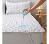 1 pièce Protecteur de matelas épaissi imperméable, housse de matelas anti-poussière et respirante, surmatelas doux et confortable sans bruit, convient pour la chambre, l'hôtel, le dortoir scolaire (ta