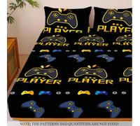 1 pièce Protège-matelas doux et confortable, drap-housse uniquement, motif de console de jeu de dessin animé, convient aux lits de taille Twin/Full/Queen/King, décoration de chambre à coucher à la mai