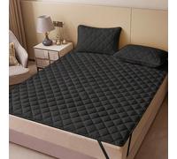 1 pièce Protège-matelas imperméable et anti-poussière avec bande élastique, doux et respirant, noir, convient pour toutes les saisons 90cm*200cm,99cm*190cm,120cm*200cm,138cm*190cm,150cm*200cm,153cm*20