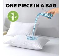 1 pièce Protège-oreiller 100% imperméable, housse d'oreiller en fibre de bambou ultra-douce et respirante avec fermeture à glissière, taille Reine/Roi 60*60,50*66,50*75,51*91,43*63,48*74UnicoloreFibre