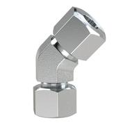 1 pièce. Raccord à 45° - Cône d'étanchéité rotatif à 360° - M20 x 1,5 i - Diamètre extérieur du tube : 12 mm - PN max. 630 bar, acier